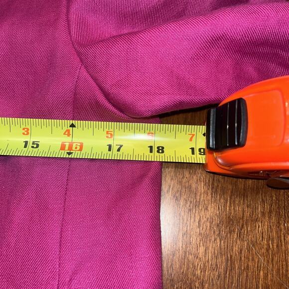 Talbots Size 2 P Linen Blazer Jacket Pink Open Front Professional Lined - Picture 4 of 5